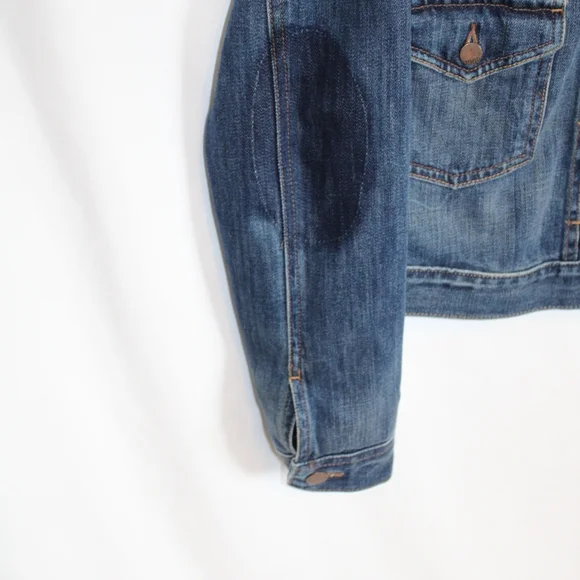 Gap 1969 Drop Pocket Yosemite Retro Modern Jacket Women's Medium Blue Denim Jean - Picture 3 of 9